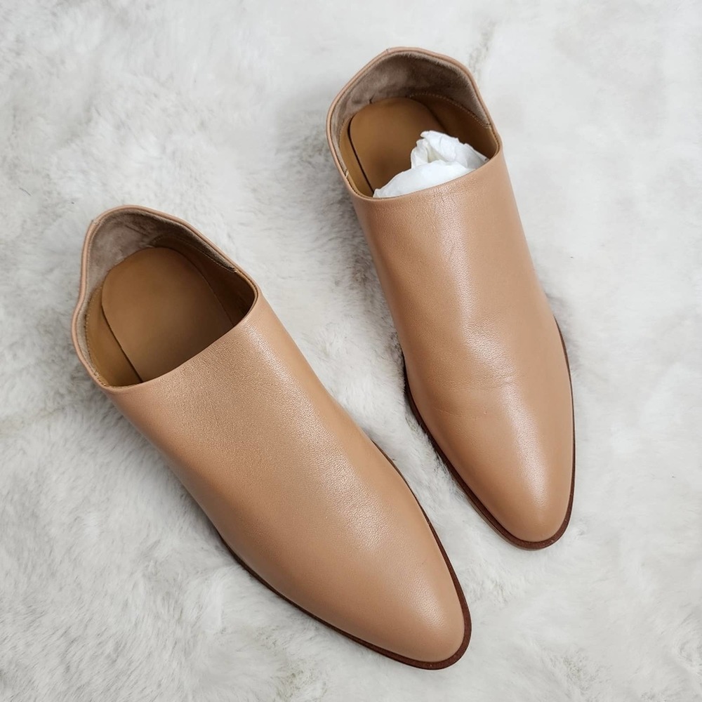 NEW Everlane The Modern Babo Mule Sand Tan Leather Mule